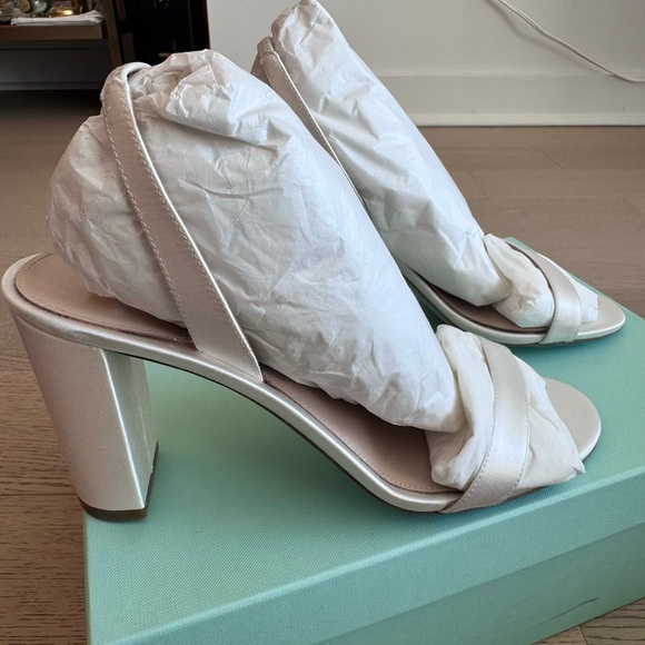 NWT Aquazzura So Nude Block Sandal 85 - Picture 2 of 3